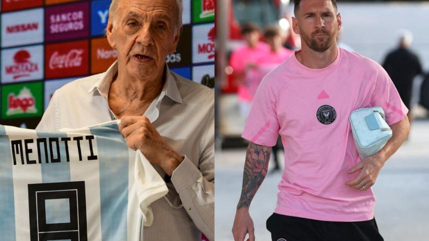 Cesar Luis Menotti, Lionel Messi.jpg