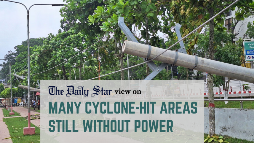 power outages after cyclone remal