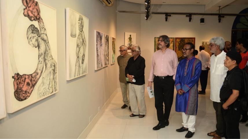 Uttam Kumar Roy’s solo exhibition photos.jpg