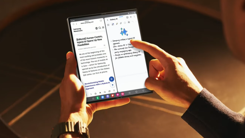 Samsung Galaxy Z Fold 6 on hand