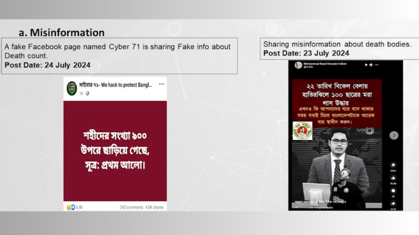 Cyber 71 misinformation