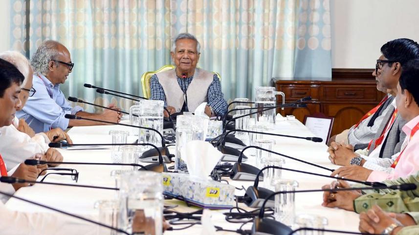 Editors meeting with the chief adviser of Bangladesh