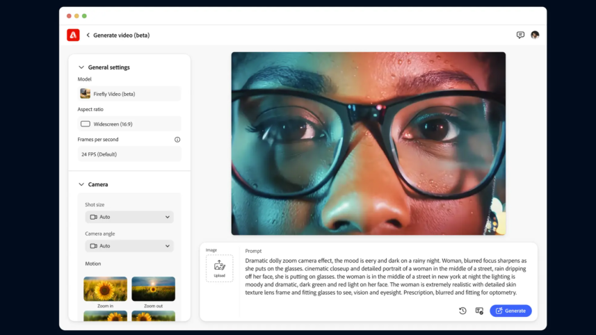 Adobe Firefly Video Model