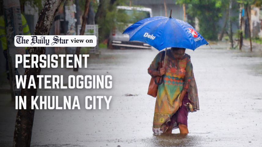 persistent waterlogging in khulna city