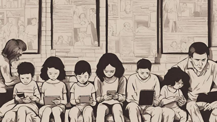The impact of social media addiction on young children