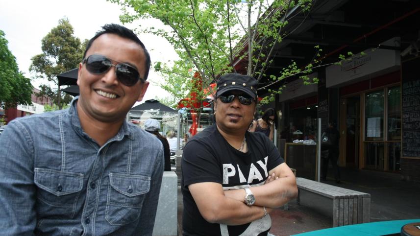 Aungshu with Ayub Bachchu