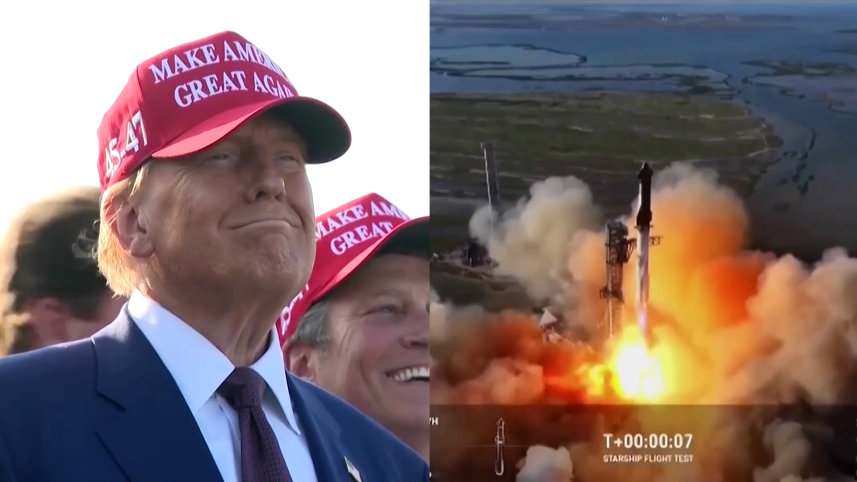 Starship test flight Donald Trump