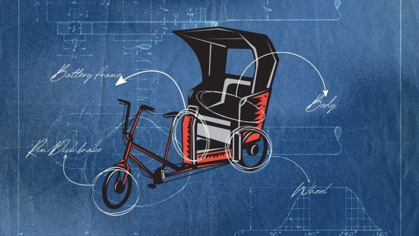 Battery-run rickshaw management