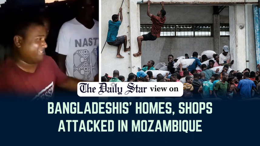 bangladeshis' homes shops attacked in mozambique