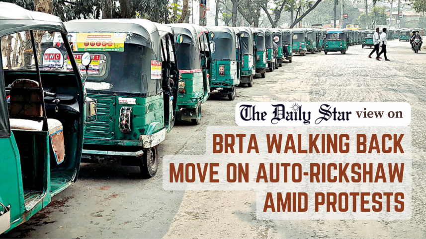 brta walking back decision on cng auto-rickshaw amid protests