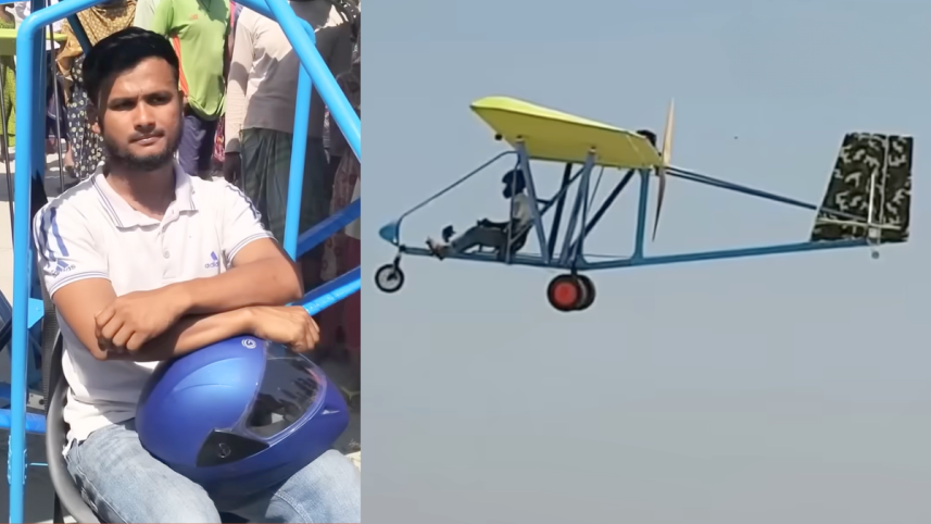 Bangladeshi man Julhas Molla builds aircraft