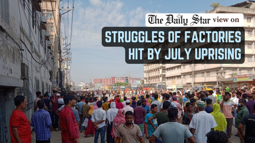 Factories closed after July uprising struggle to reopen