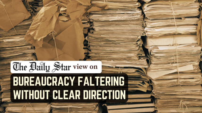 Bureaucracy faltering without clear direction