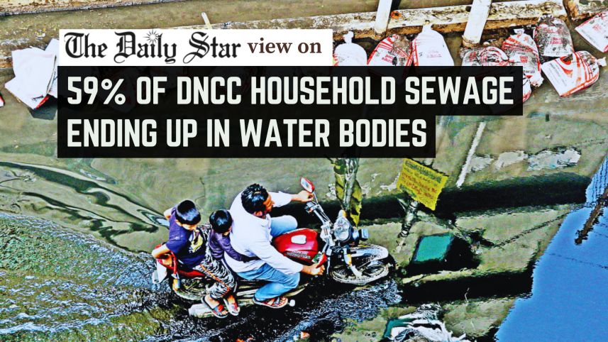 59% of DNCC household sewage ending up in water bodies