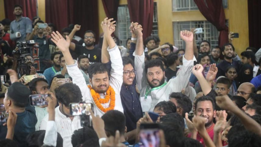 Shibir-backed Sompritir Shikkharthi Jote wins Cucsu polls