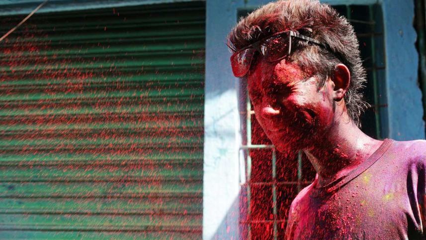 Holi at Shakhari Bazar