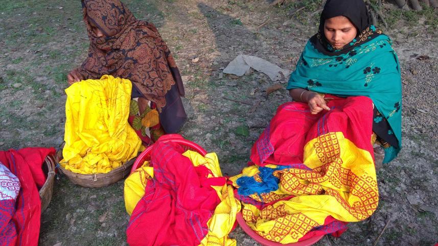 Nakshi kantha in Chapainawabganj