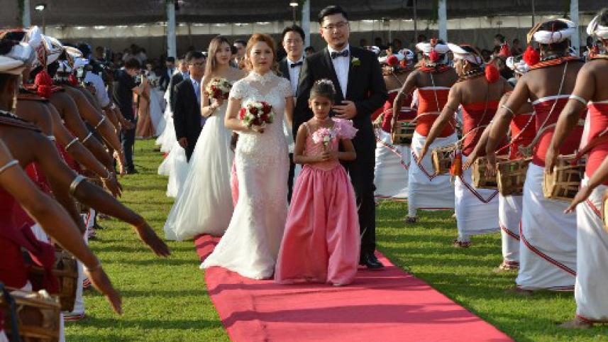 Fifty Chinese couples 