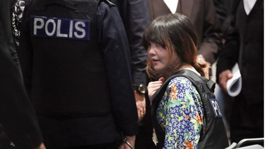 Women on trial visit airport where Kim Jong Nam was attacked