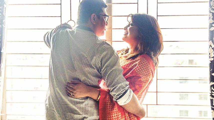 Actor Hillol with Actress Nowshin