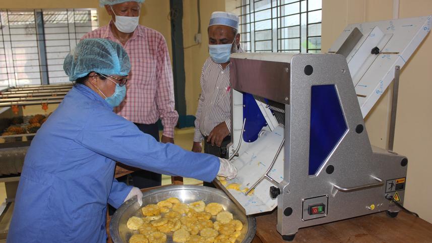Pineapple chips in Rangamati