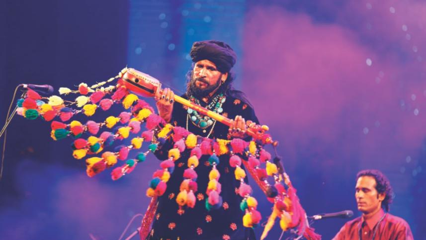 Saieen Zahoor performs at the fest.