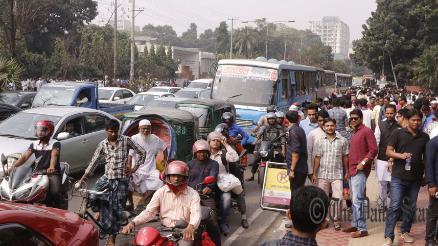 Dhaka traffic jam