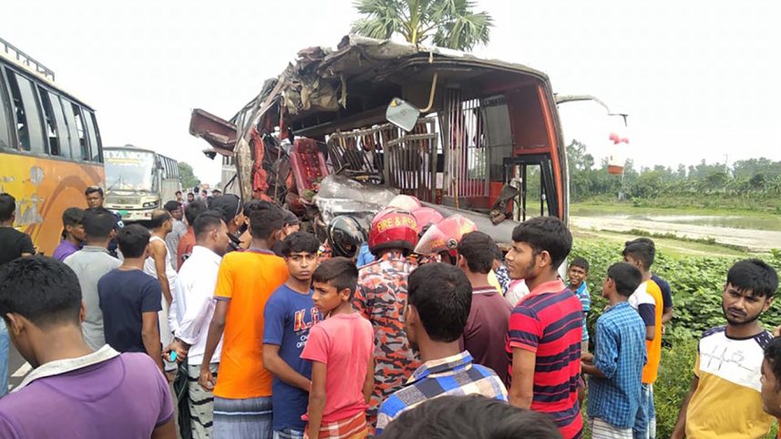 Crash near Bangabandhu Bridge