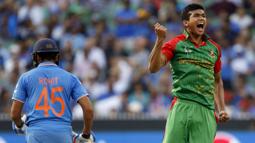 Bangladesh's Taskin Ahmed 