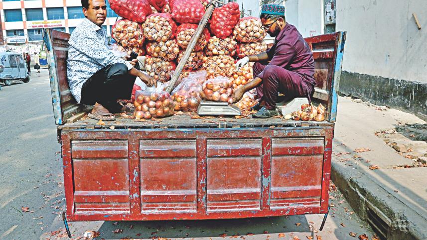 TCB truck filled with onions