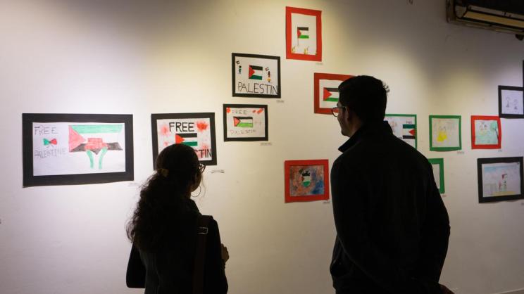 From Ukhiya to Gaza: Children’s art of solidarity in Dhaka