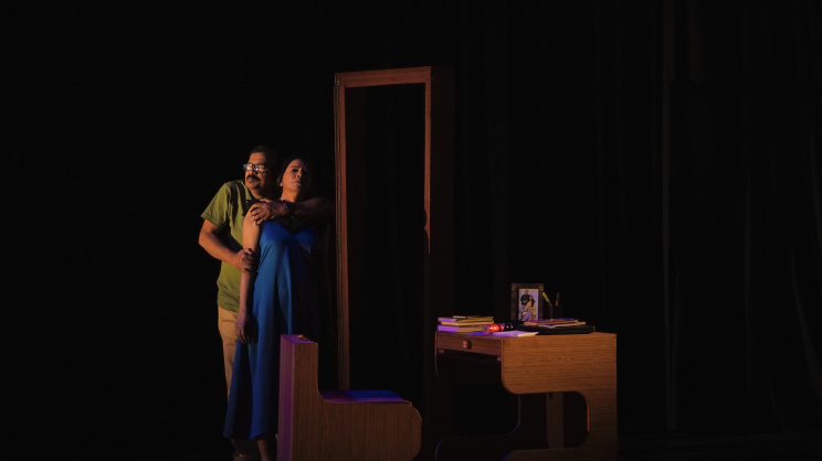 Upstage theatre troupe staged ‘Raat Bhore Brishti’ at Shilpakala Academy