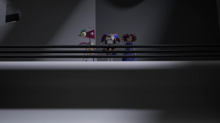 Screenshot of a scene from The Amazing Digital Circus. 
