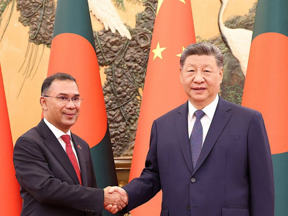 Tarique Rahman meets Xi Ping