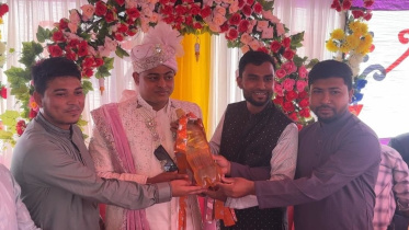 groom receives octane as wedding gift in Moulvibazar