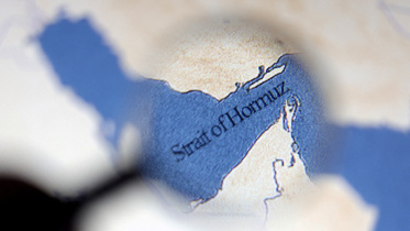 A map showing the Strait of Hormuz is seen in this illustration taken June 22, 2025. Photo: Reuters