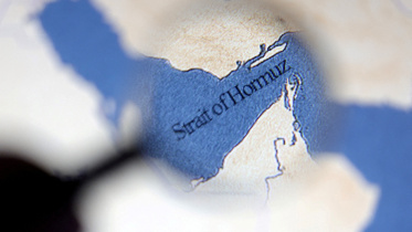 A map showing the Strait of Hormuz is seen in this illustration taken June 22, 2025. Photo: Reuters