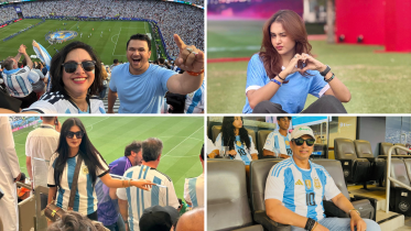 Celebrities on Messi's hattrick