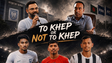 Bangladesh footballers playing local khep matches