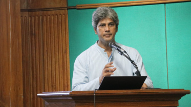 State Minister for Planning Zonayed Abdur Rahim Saki speaks at a training programme for field-level coordinators ahead of the census at the Bangladesh Bureau of Statistics (BBS) headquarters in Dhaka. PHOTO: Ministry of Shipping