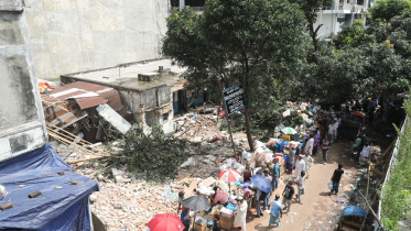 Equipment, including routers and other machinery, had been looted from the facility. Photo: Palash Khan