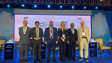 The French envoy spoke at a session titled “The New Strategic Middle” at the Bay of Bengal Conversation 2026 in Dhaka. Photo: Star