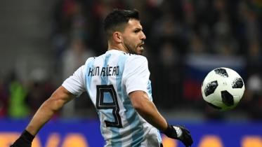 Argentina striker Sergio Aguero