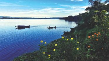 beautiful and blue Rangamati Kaptai Lake