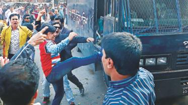 BNP activist kicking