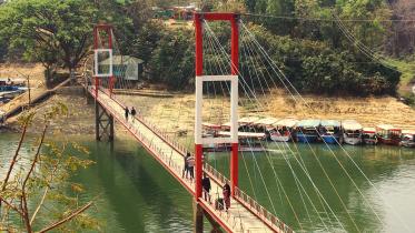 Hanging bridge in Rangamati