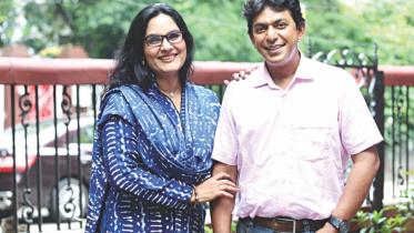 Actor Chanchal Chowdhury and Shahnaz Khushi