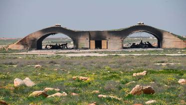 wreckage of destroyed