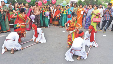 Young dancers perform at the BSA premises. 