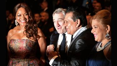 Robert de Niro and Roberto Duran 